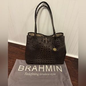 Brahmin Anytime Tote - Caviar Melbourne